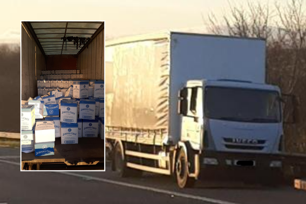 The whisky was found in the back of the lorry\u200b