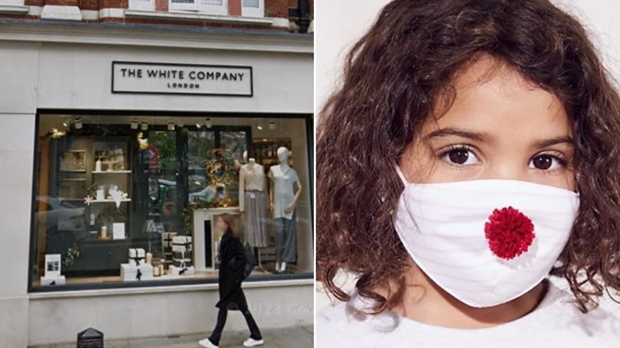 The White Company and their Pink Jingles face mask