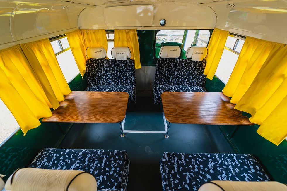 The Wings Over Europe tour bus