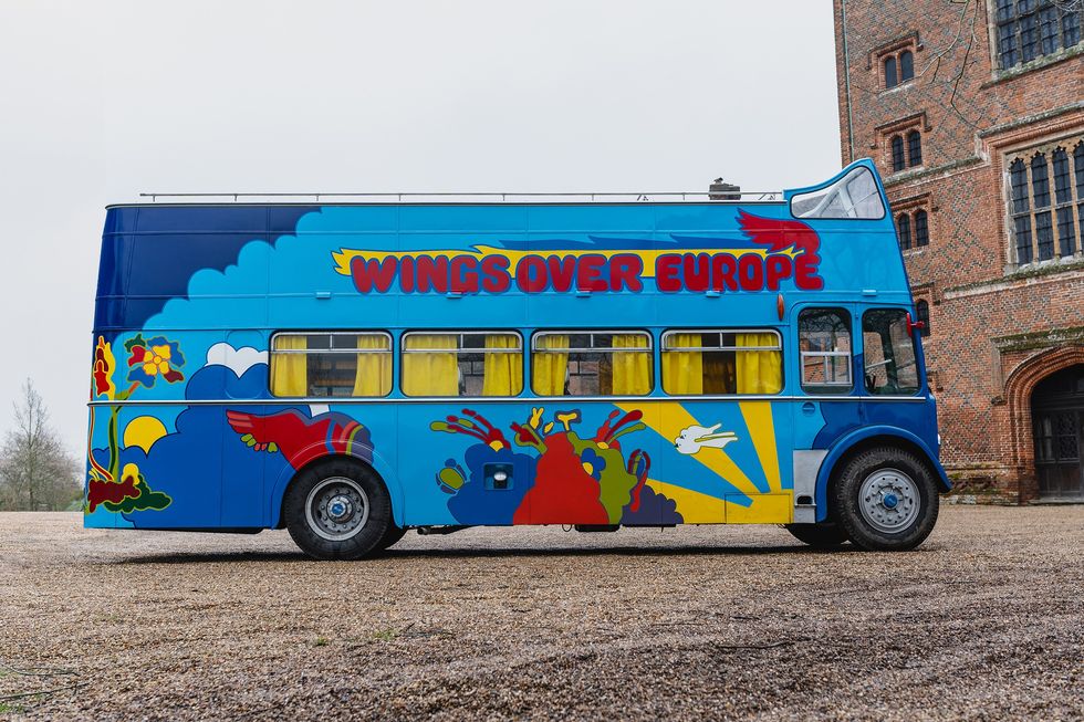 The Wings Over Europe tour bus