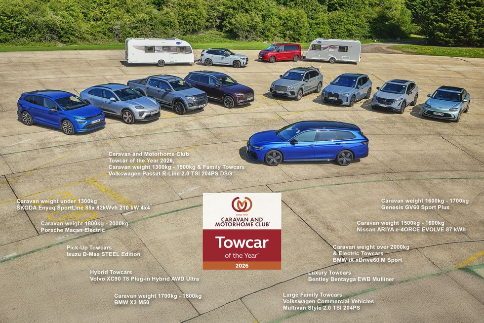 The Winners of the Caravan and Motorhome Club Towcar of the Year 2026 Awards