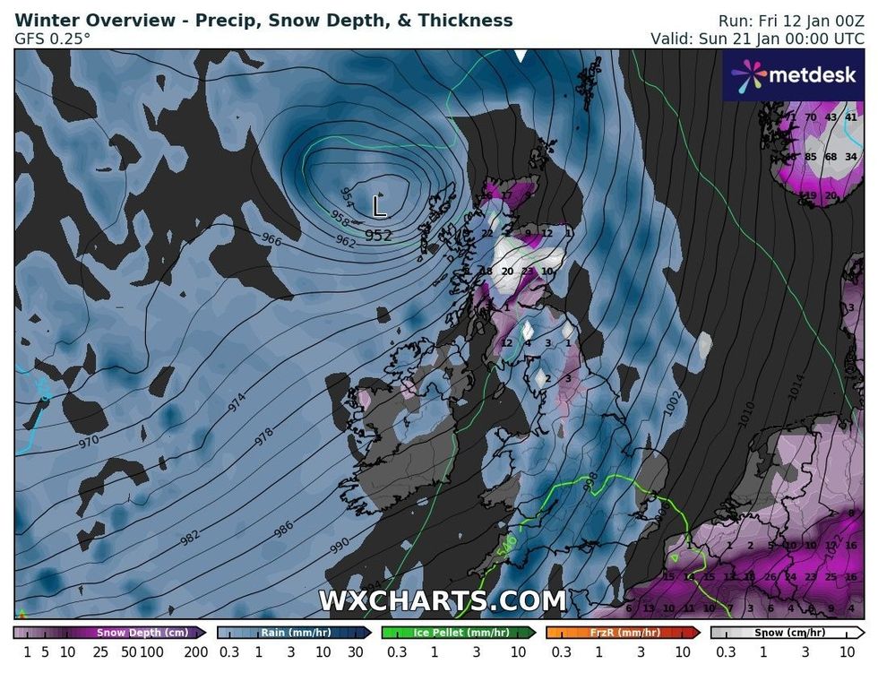 The winter overview on January 21