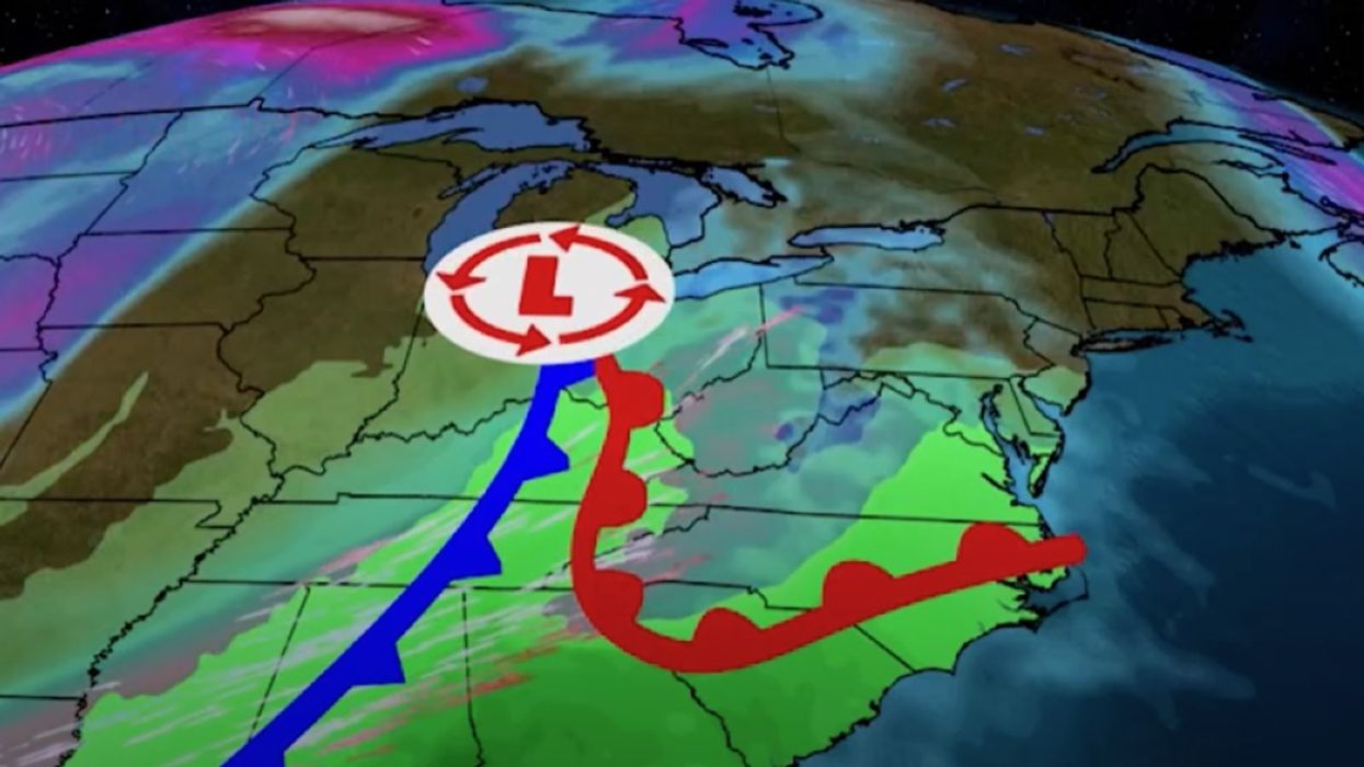 The witch storm moves east (The weather channel)
