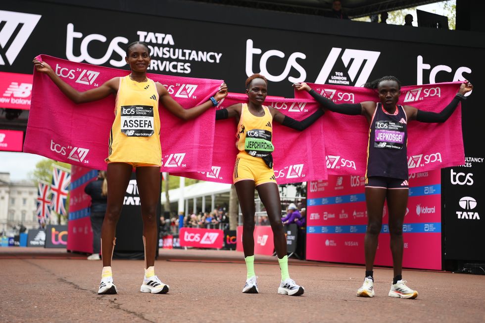 The women's race was close until the very end