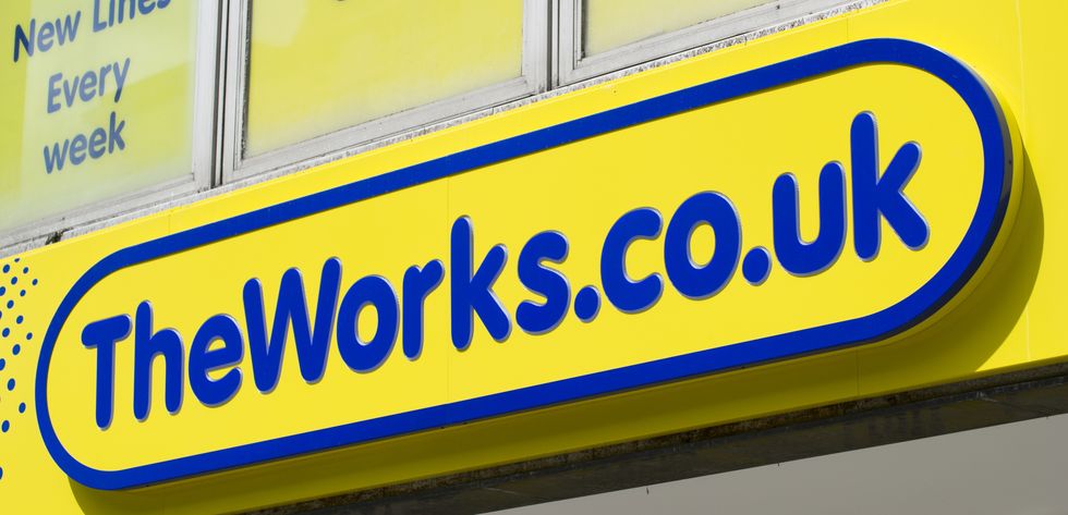 The Works store sign