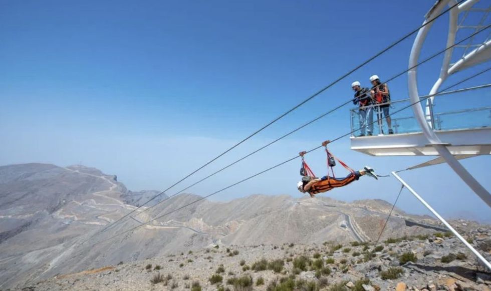 The world's longest zip line is in Ras Al Khaimah