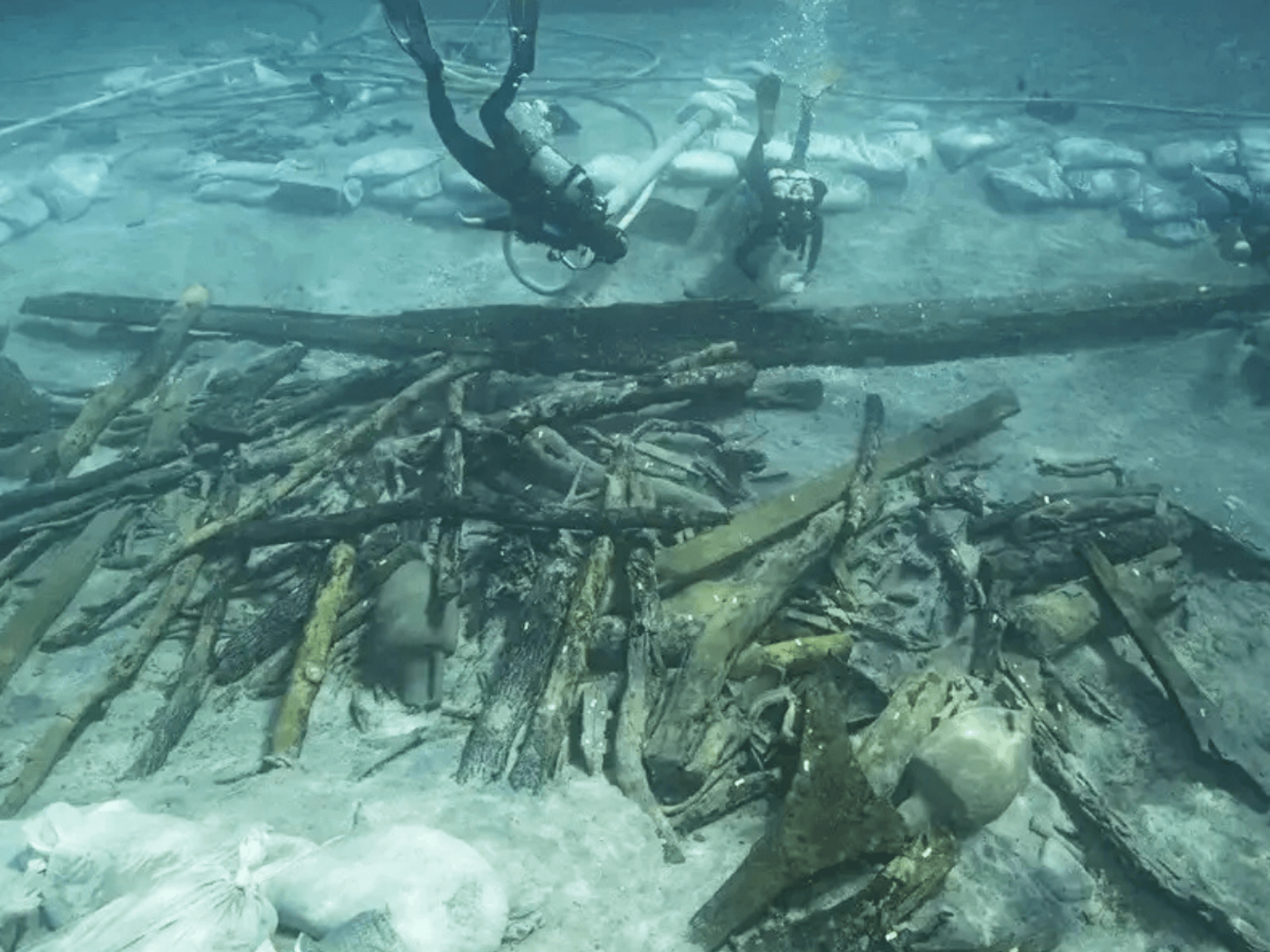 The wreck, called Ilovik-Paržine 1, sunk near the Croatian coastline