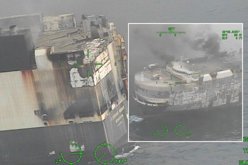 The wreckage of the Morning Midas