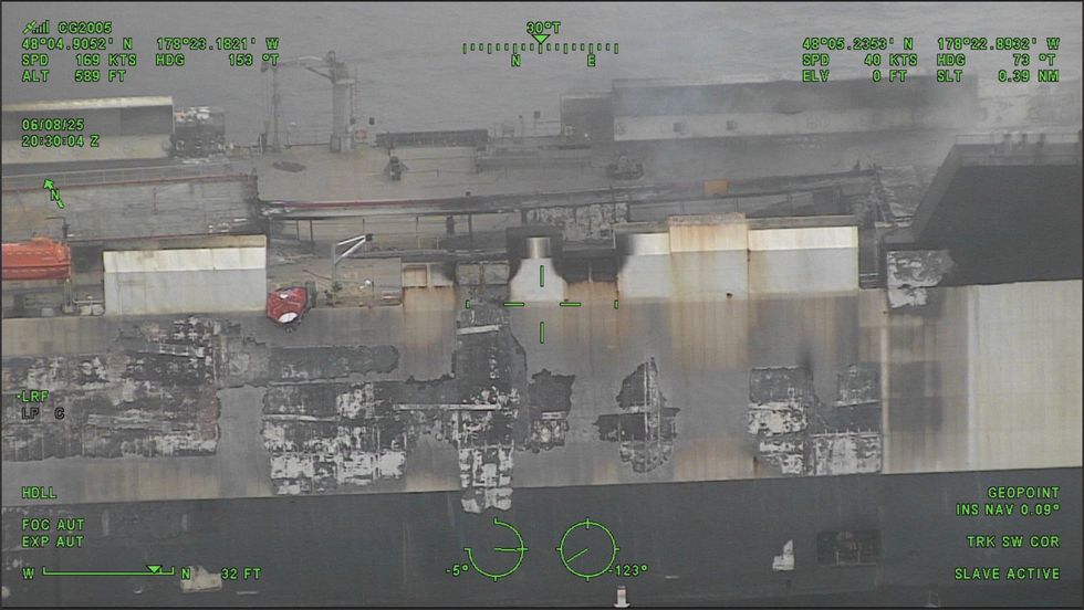 The wreckage of the Morning Midas