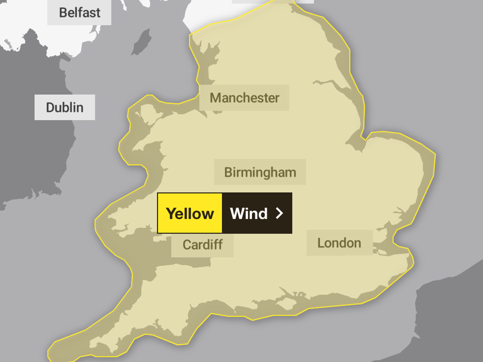 Met Office issues yellow weather warning as Britain braces for power cuts amid 'strong and gusty winds'