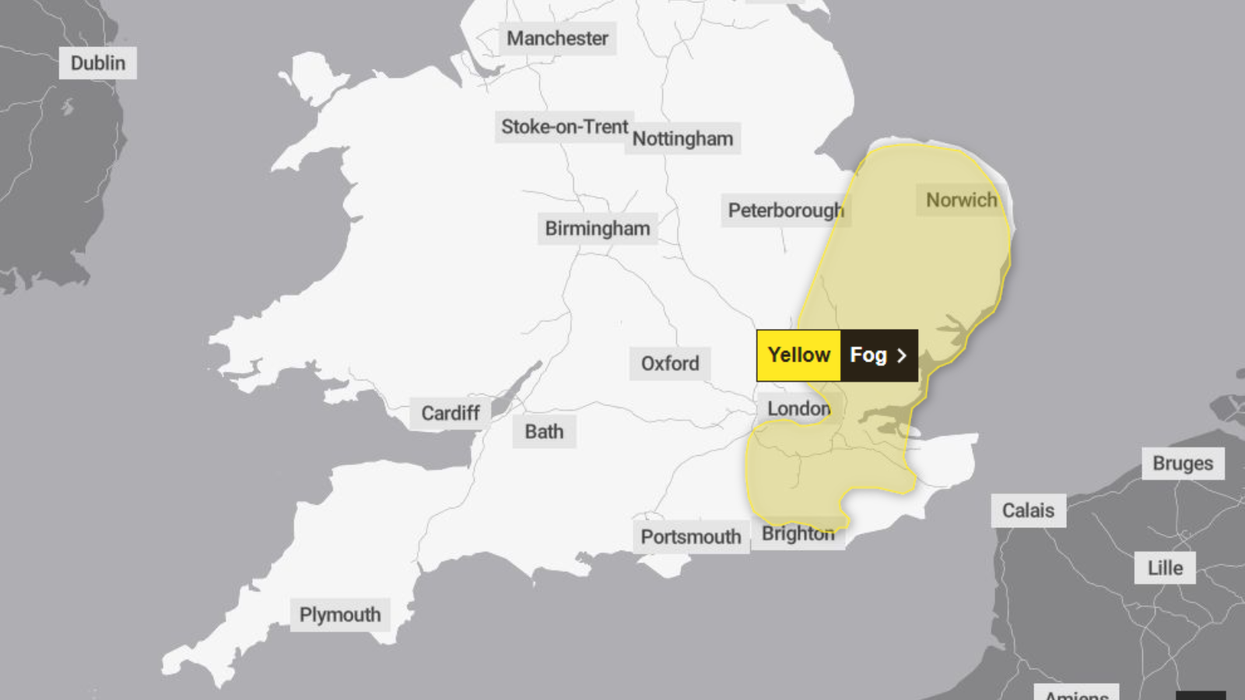 The yellow weather alert