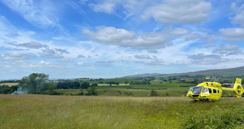 The Yorkshire Air Ambulance Service attended the scene
