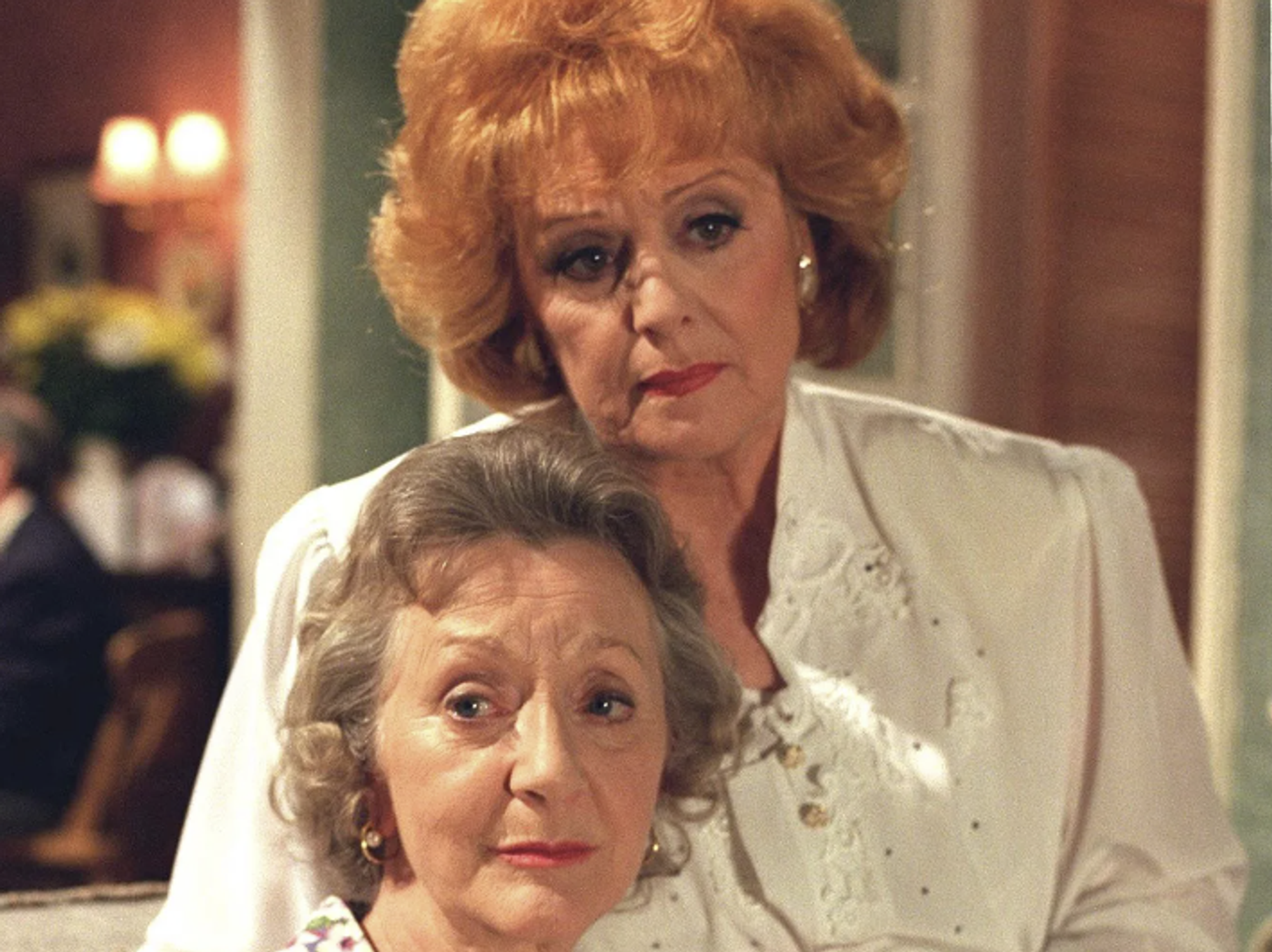Thelma Barlow and Barbara Knox