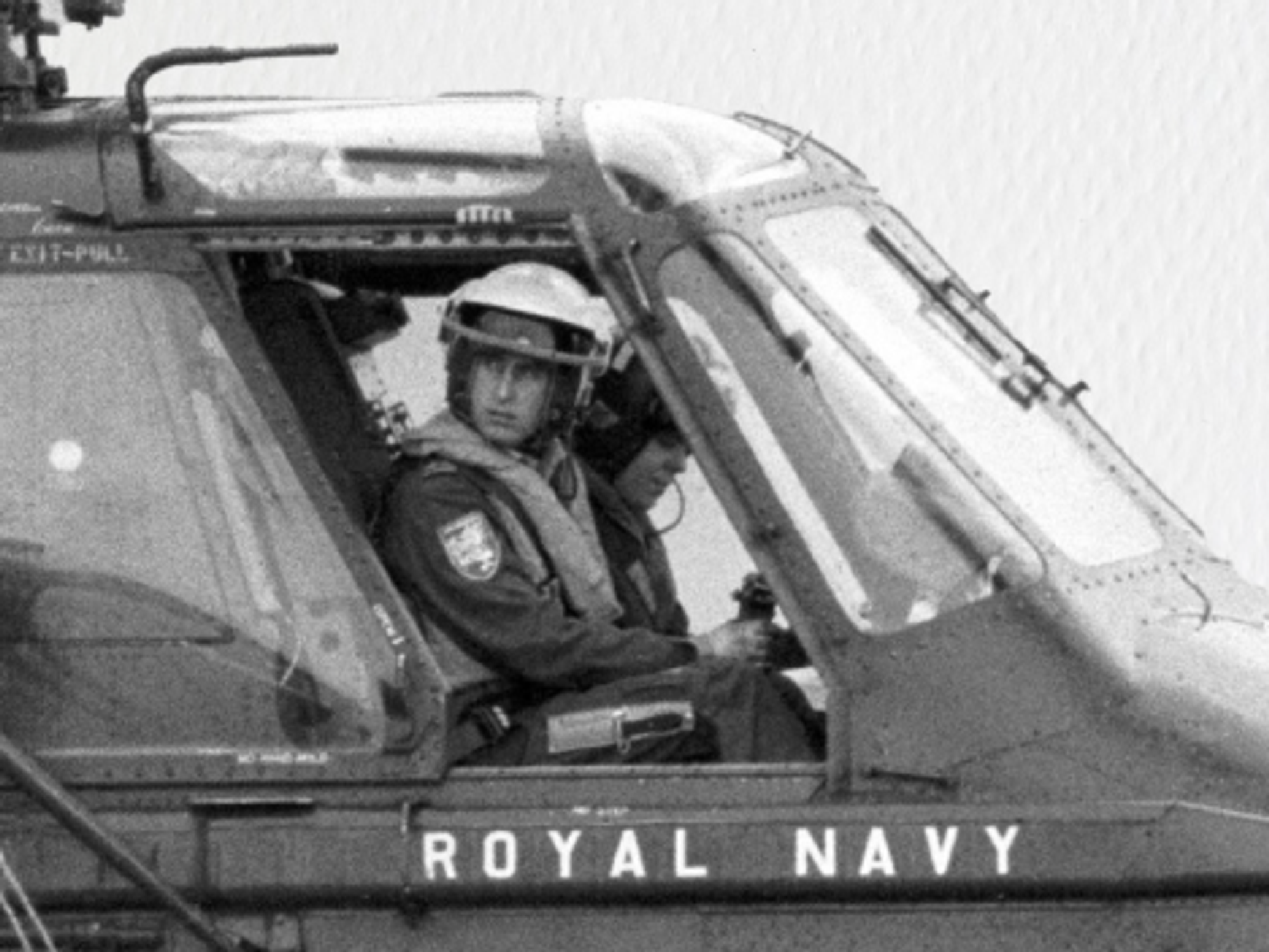 Then Prince Charles in the Royal Navy