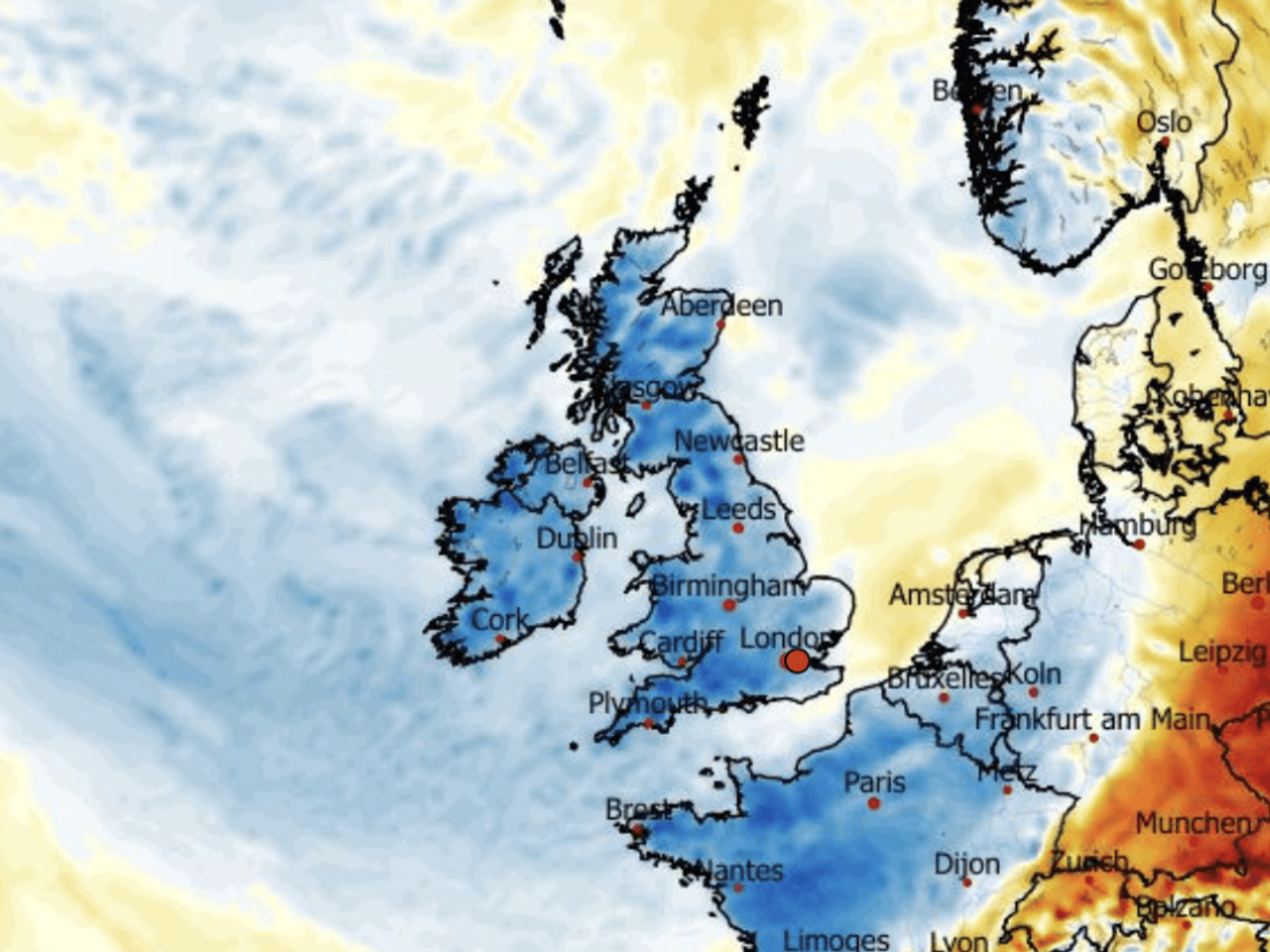 Then the cold moves back in