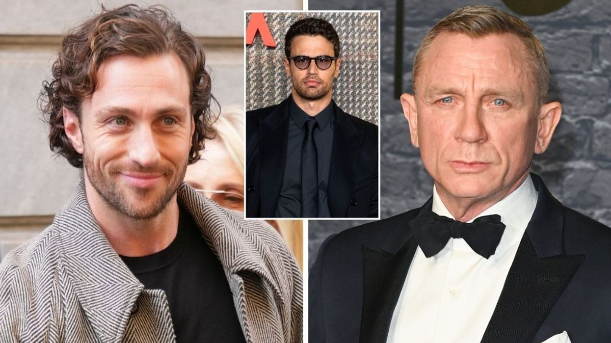 Theo James, Aaron Taylor Johnson and Daniel Craig