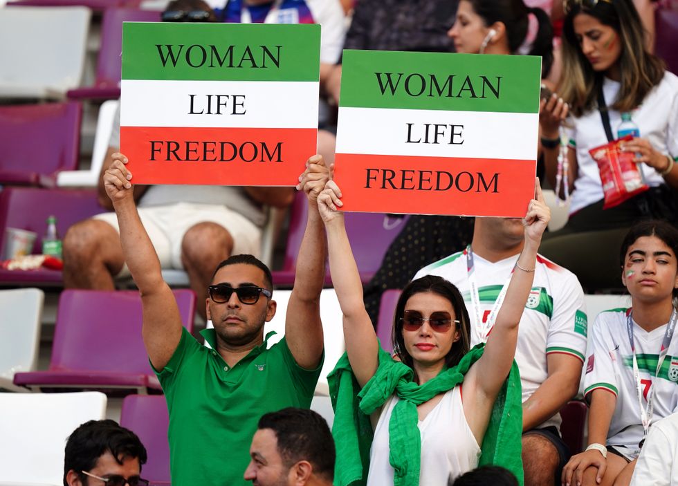 There have been widespread protests over women's rights in Iran.