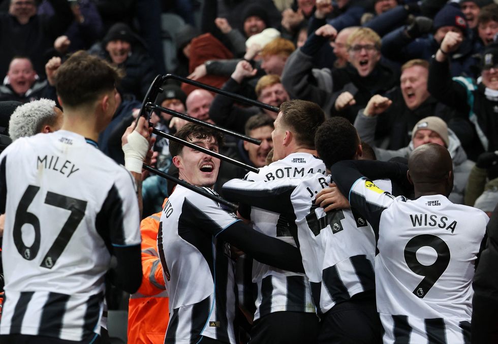 There was pandemonium after Harvey Barnes struck in the 102nd minute for Newcastle