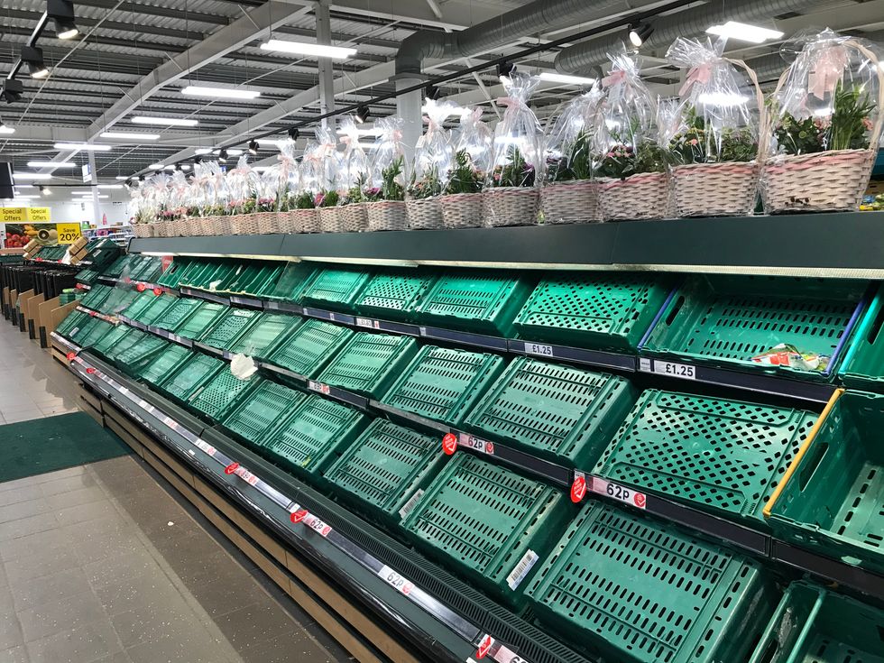 There were similar scenes in supermarkets last year, as shoppers resorted to panic buying.