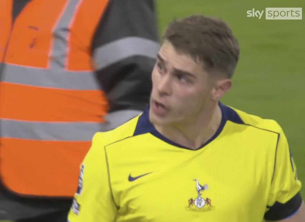 There were troubling scenes as Tottenham players and fans clashed at full-time