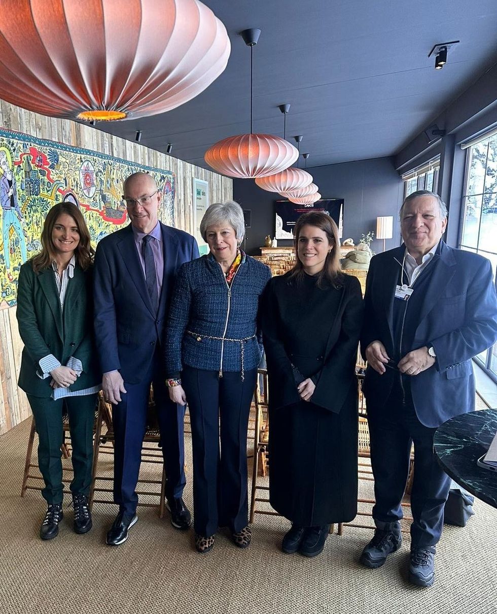 Theresa May and Princess Eugenie