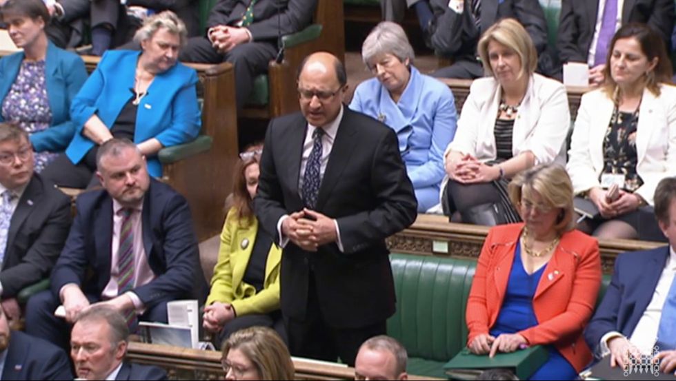 Theresa May appeared to make her frustration known