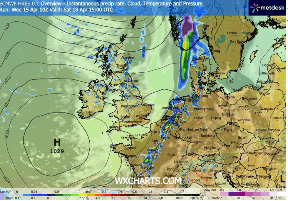 Thermometers will rise day to day, hitting the high teens in eastern counties by the end of the week