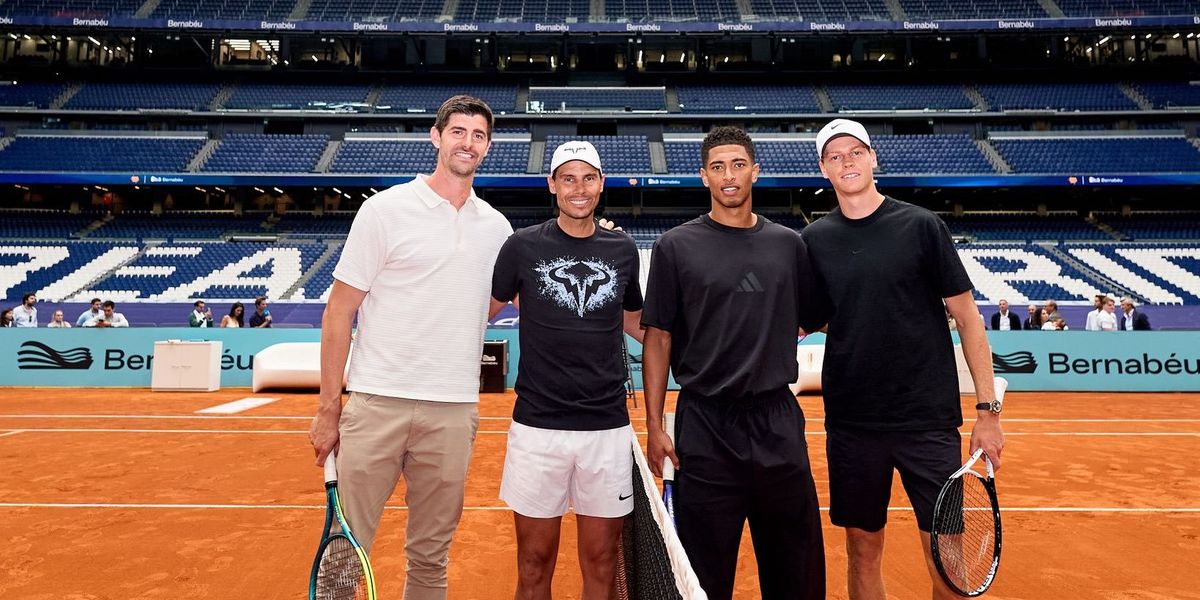 Jude Bellingham joins Rafael Nadal, Jannik Sinner and Thibaut Courtois for game of tennis Jude Bellingham joins Rafael Nadal, Jannik Sinner and Thibaut Courtois for game of tennis