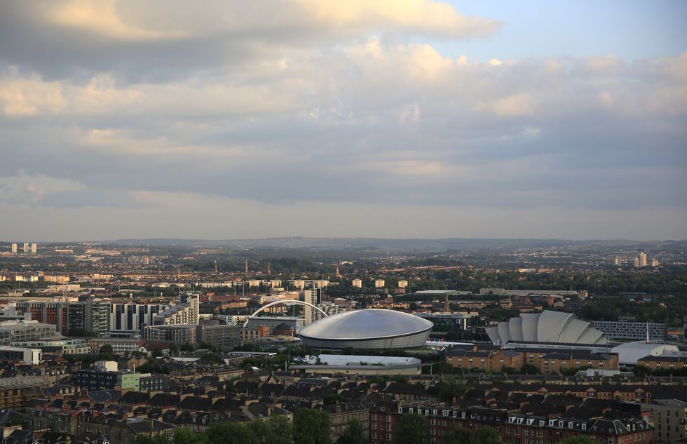 This picture shows a general view of Glasgow's skyline