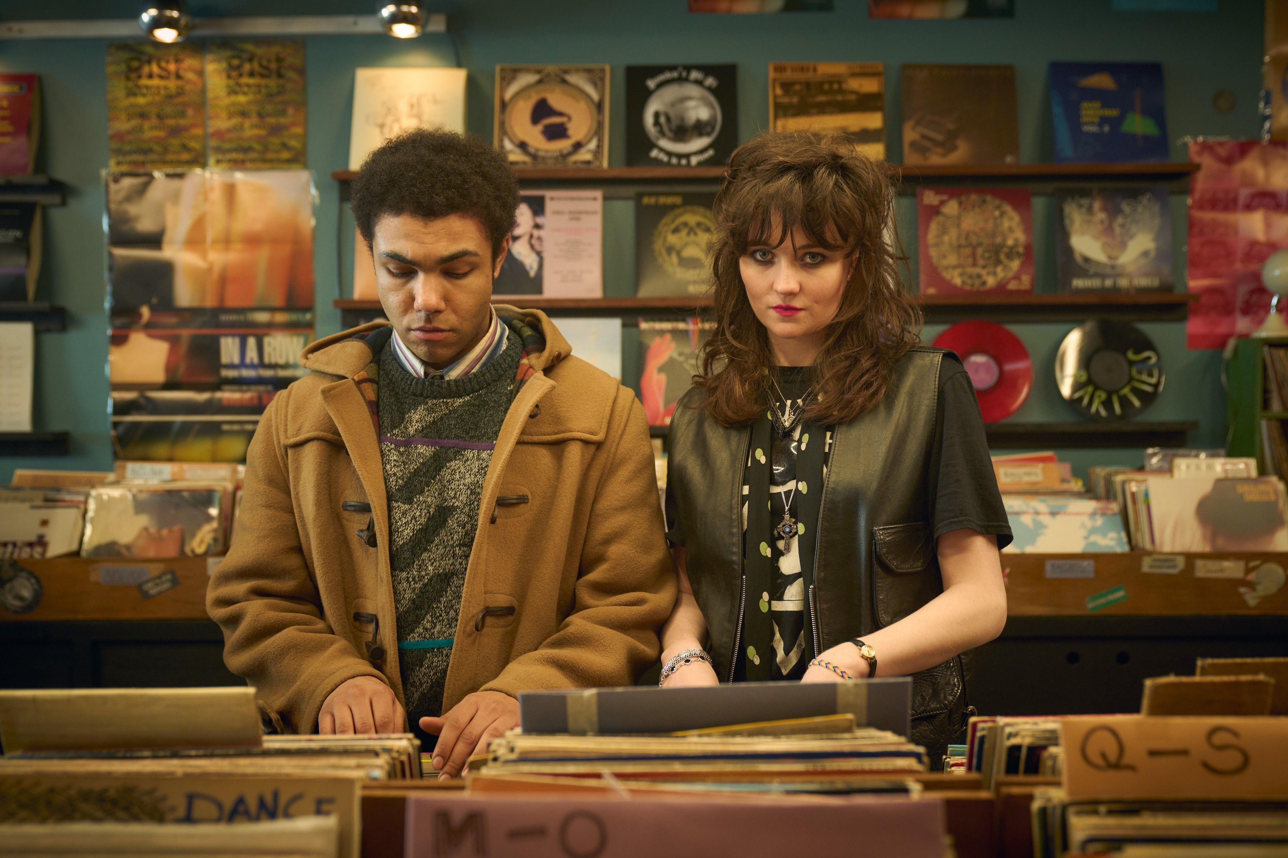 This Town's Dante Williams (played by Levi Brown) and Fiona (Freya Parks)