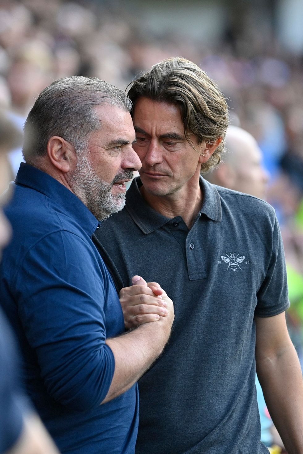 Thomas Frank replaced Ange Postecoglou as Tottenham manager last summer