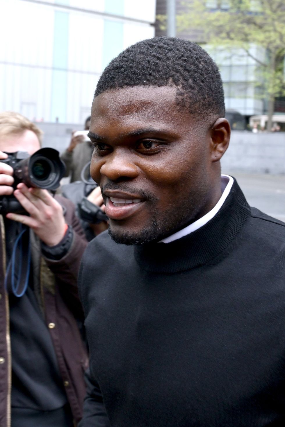 Thomas Partey pictured at Southwark Crown Court today