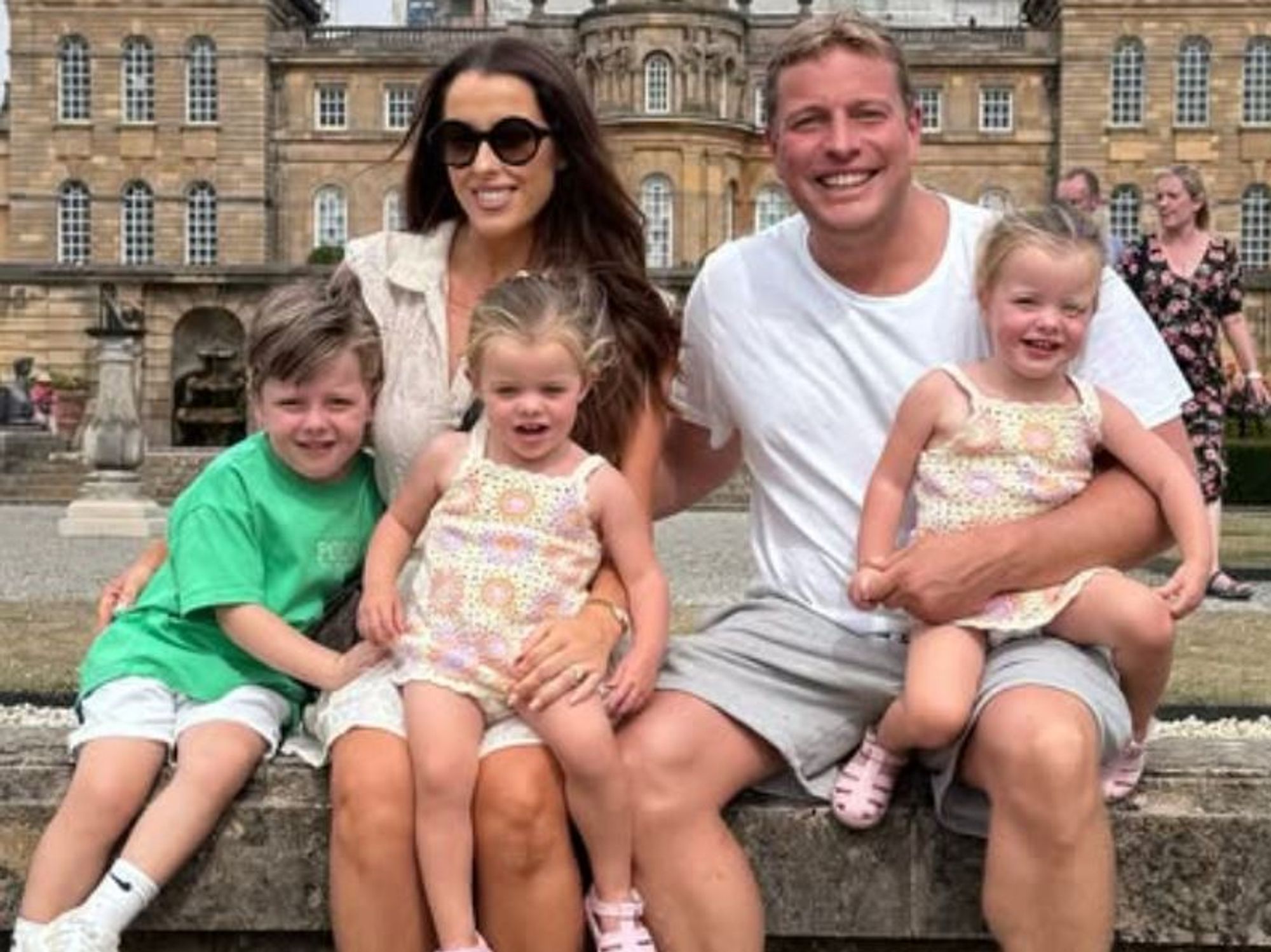 Thomas Skinner and his wife with their children