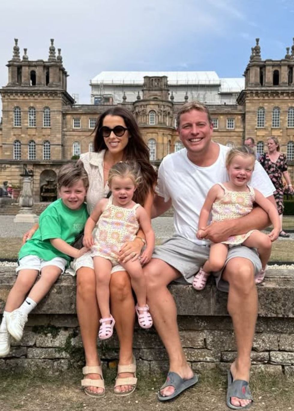 Thomas Skinner and his wife with their children