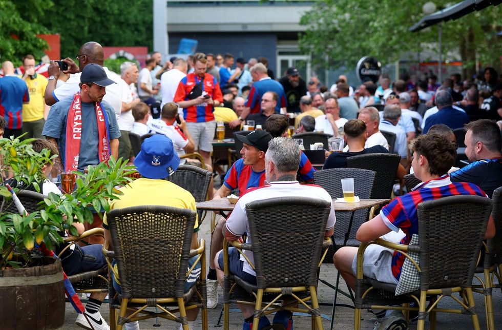 Thousands of Crystal Palace fans have made the trip to Leipzig to watch the Conference League final