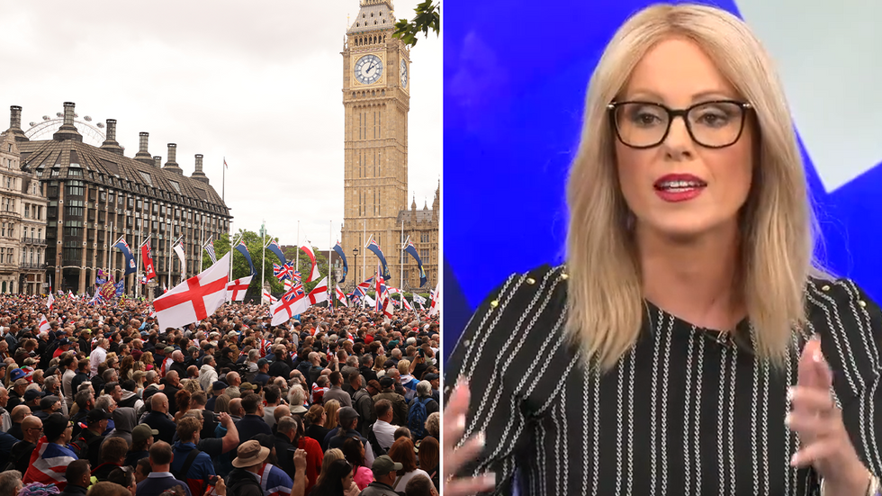 Thousands protest in London and Michelle Dewberry