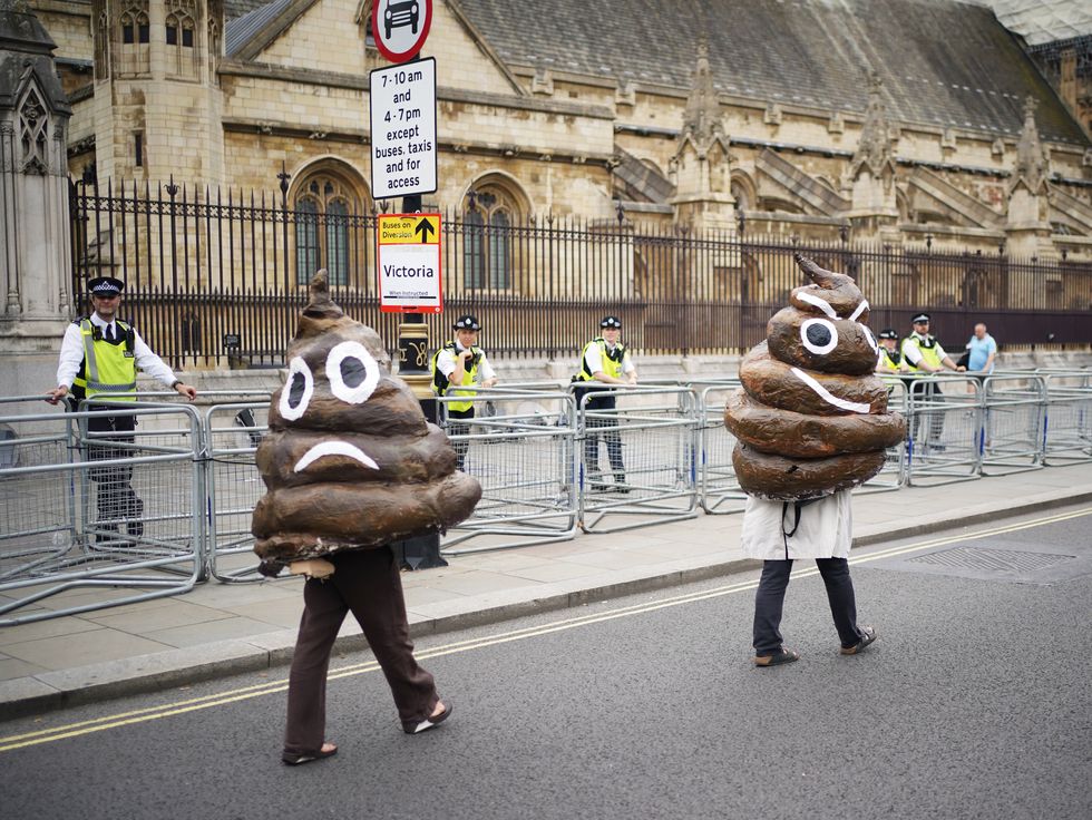 Thousands took to the streets of London.