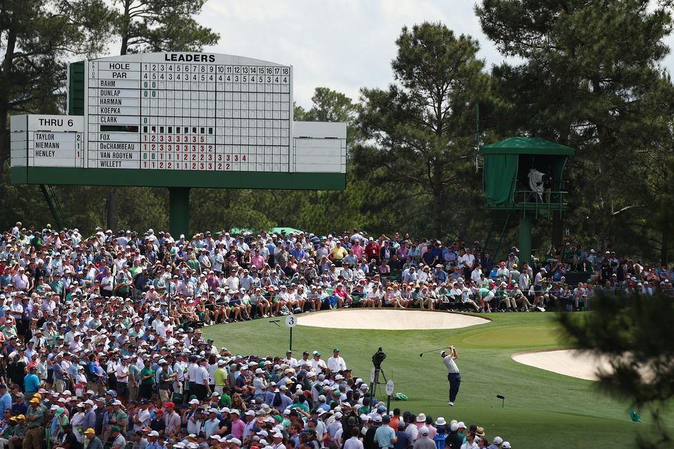Thousands were packed in to see the world's best golfers