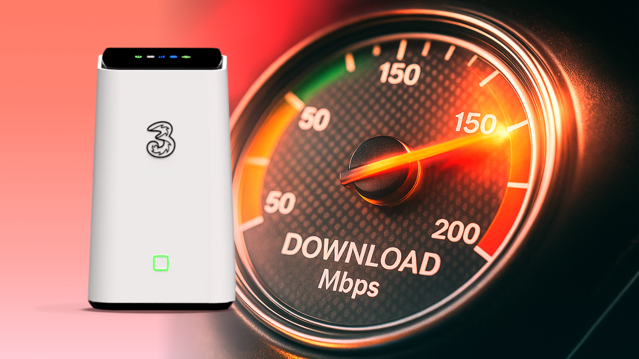 three 5G hub and speedometre