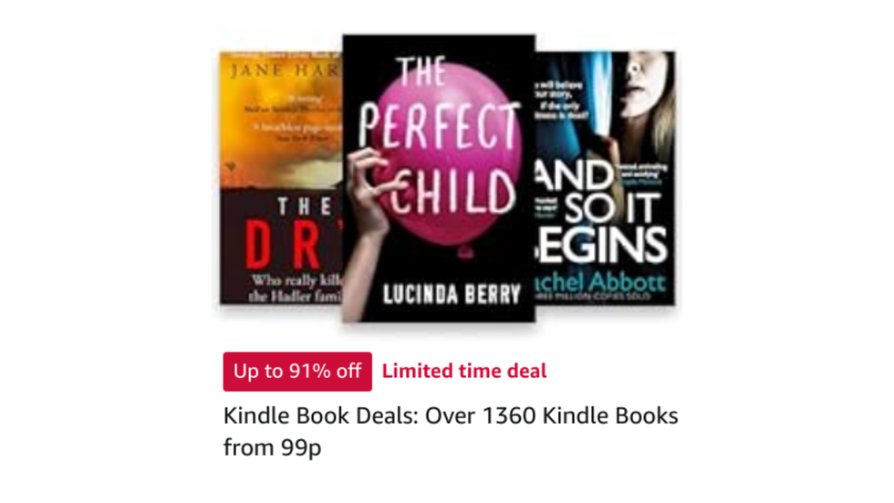 three kindle book covers