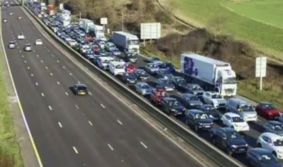 Three lanes have since reopened, with one remaining closed as recovery vehicles make their way to the scene