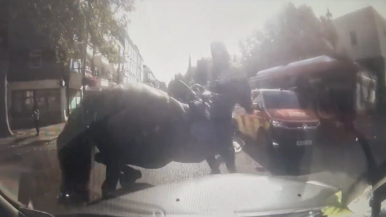 Three military horses wreck havoc as they bolt loose through London AGAIN