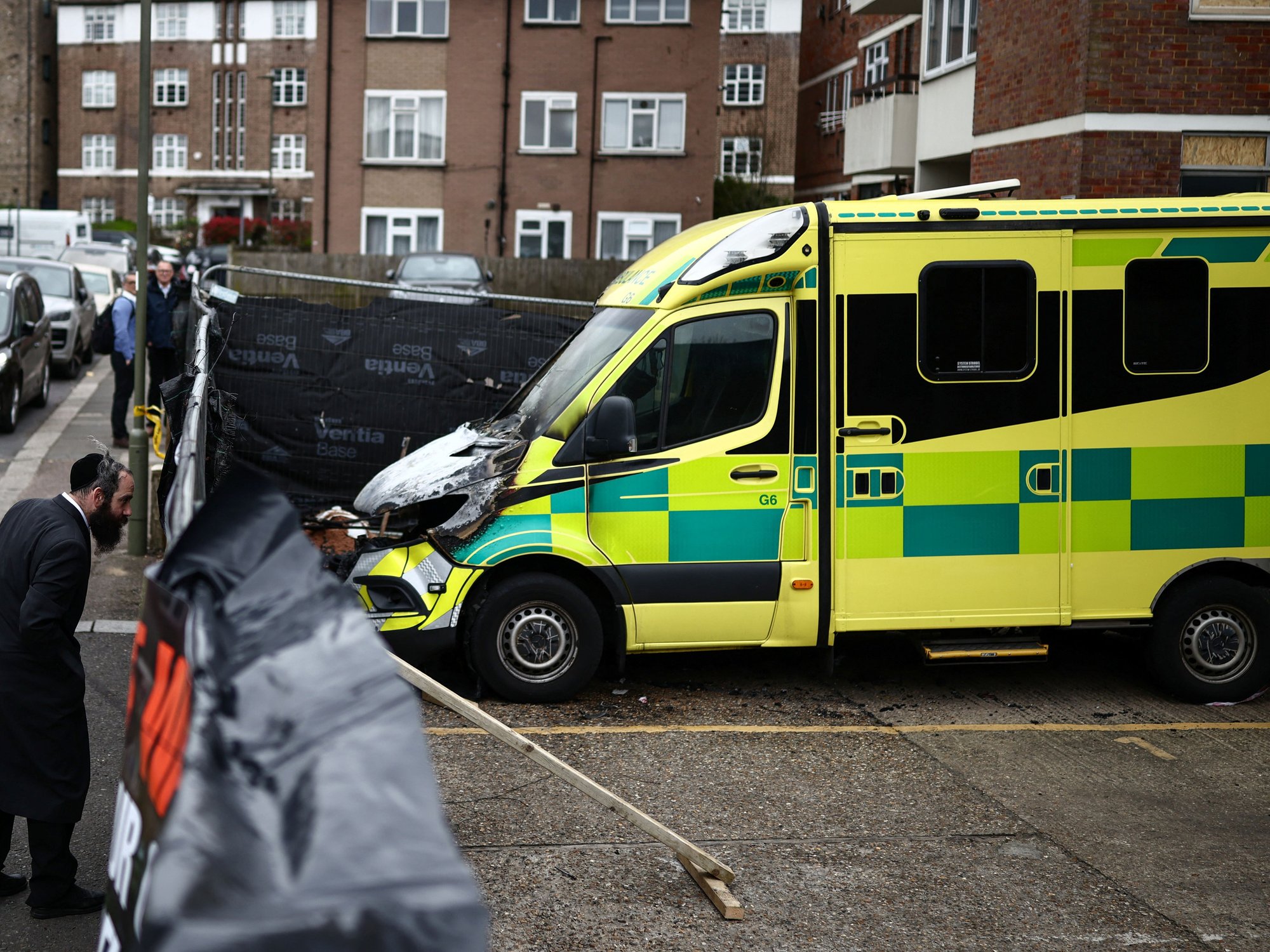 Three more suspects arrested over Jewish charity ambulance arson attack