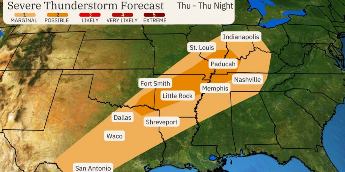NextImg:US weather: 'Supercell' thunderstorm to plague parts of the Midwest for 10 days