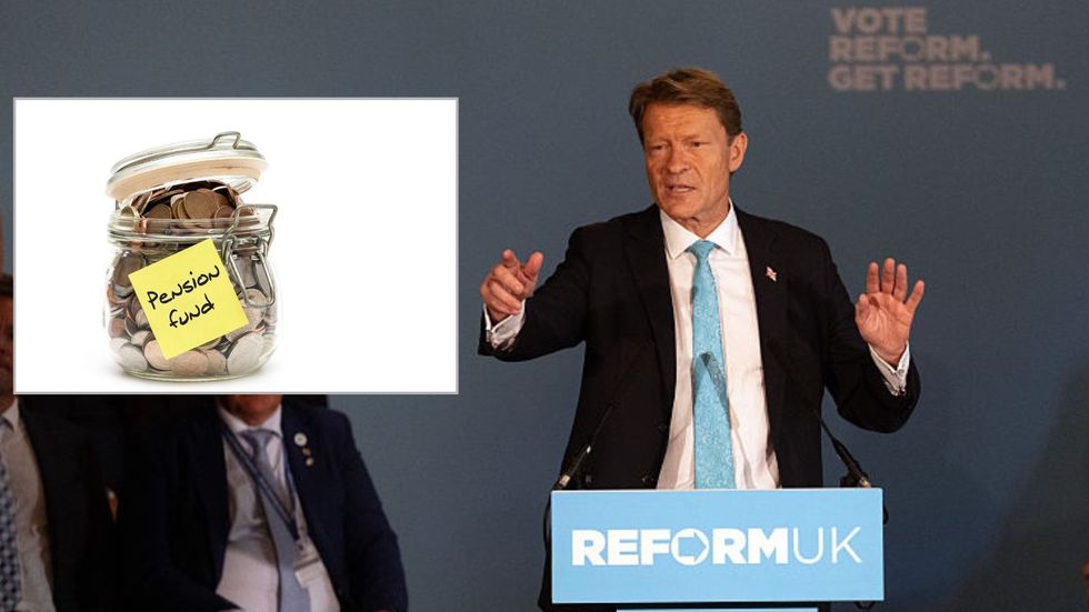 Tice speaking at a Reform conference