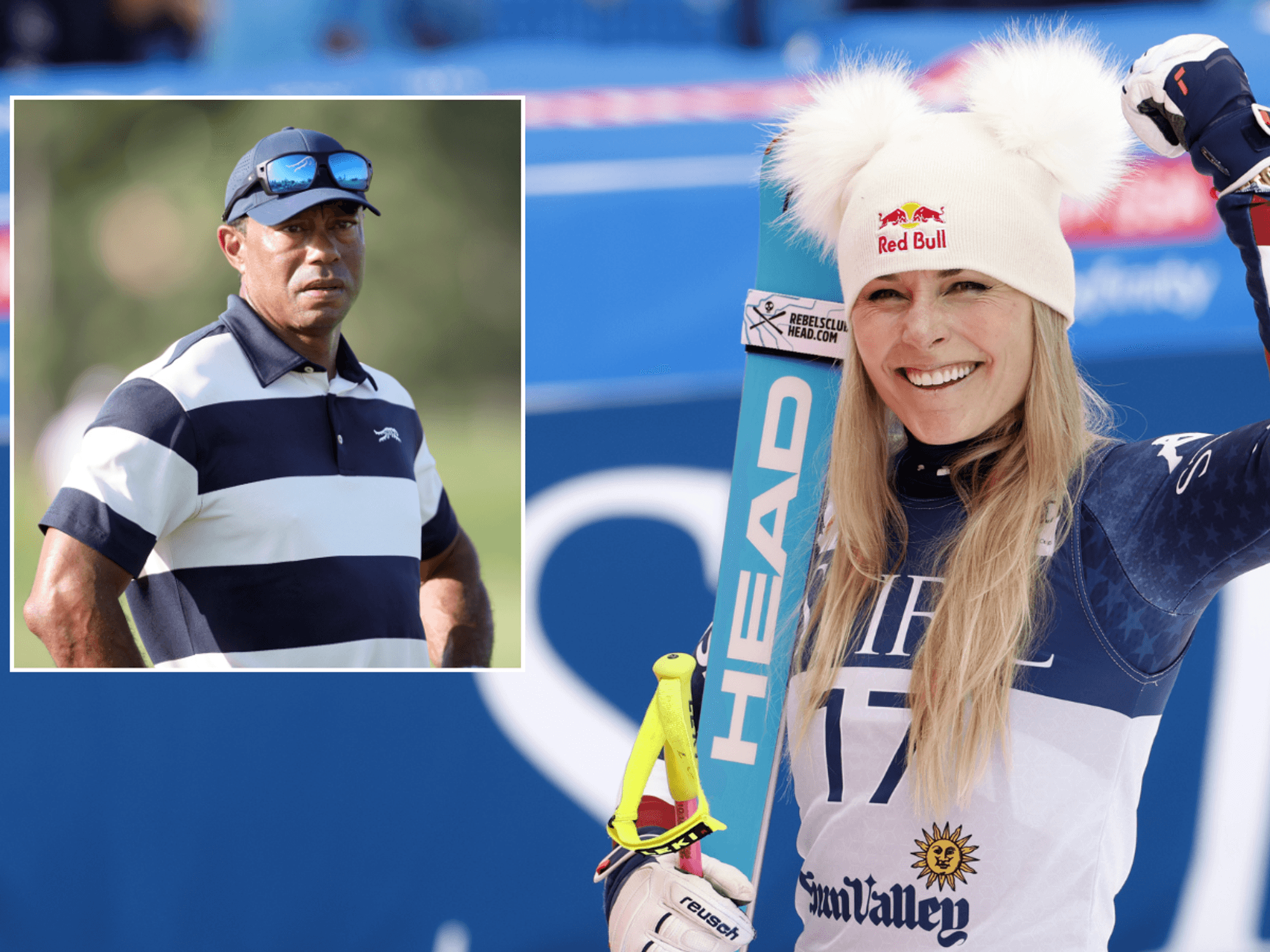 Tiger Woods and Lindsey Vonn