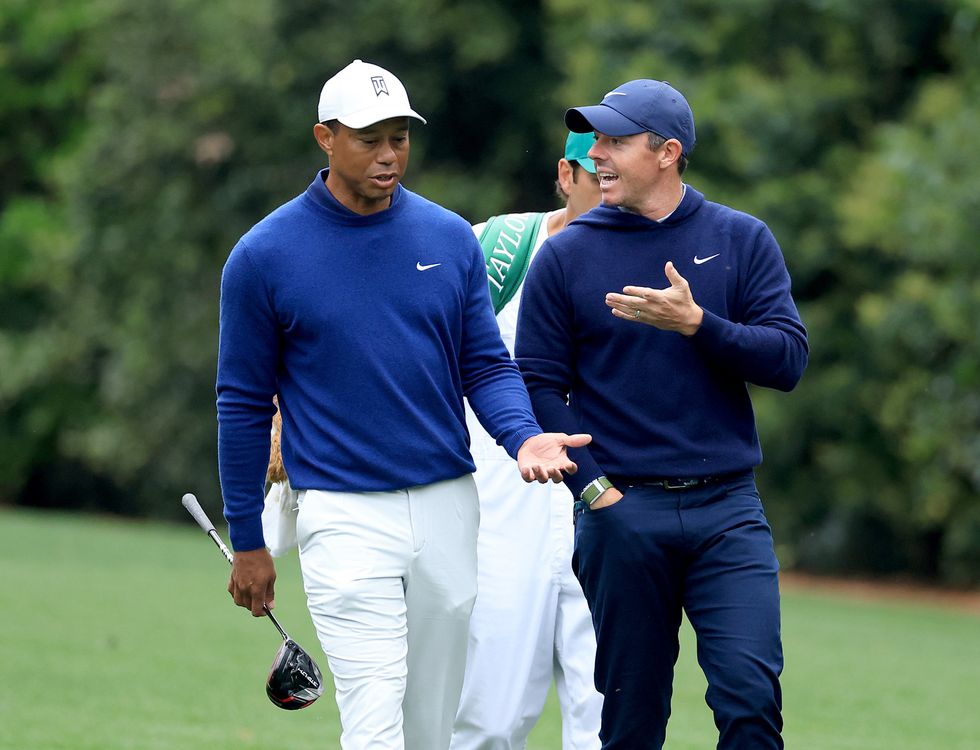 Tiger Woods and Rory McIlroy will receive the most equity