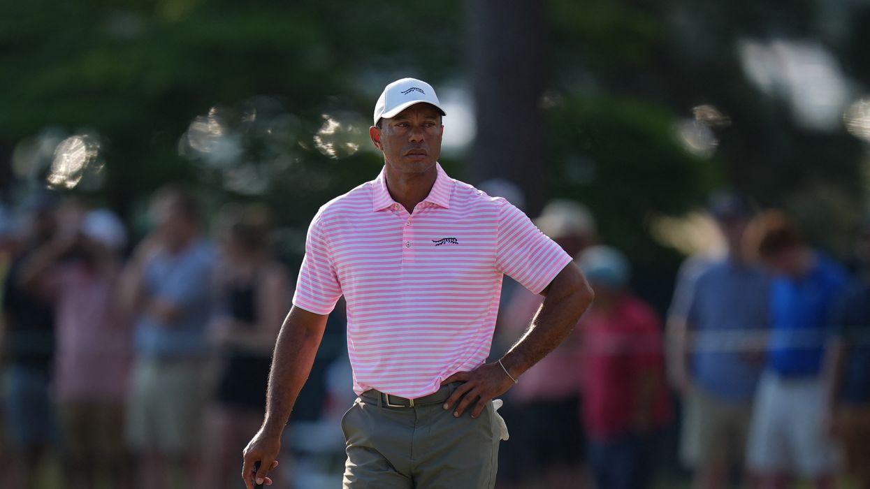 Tiger Woods birdied the first hole