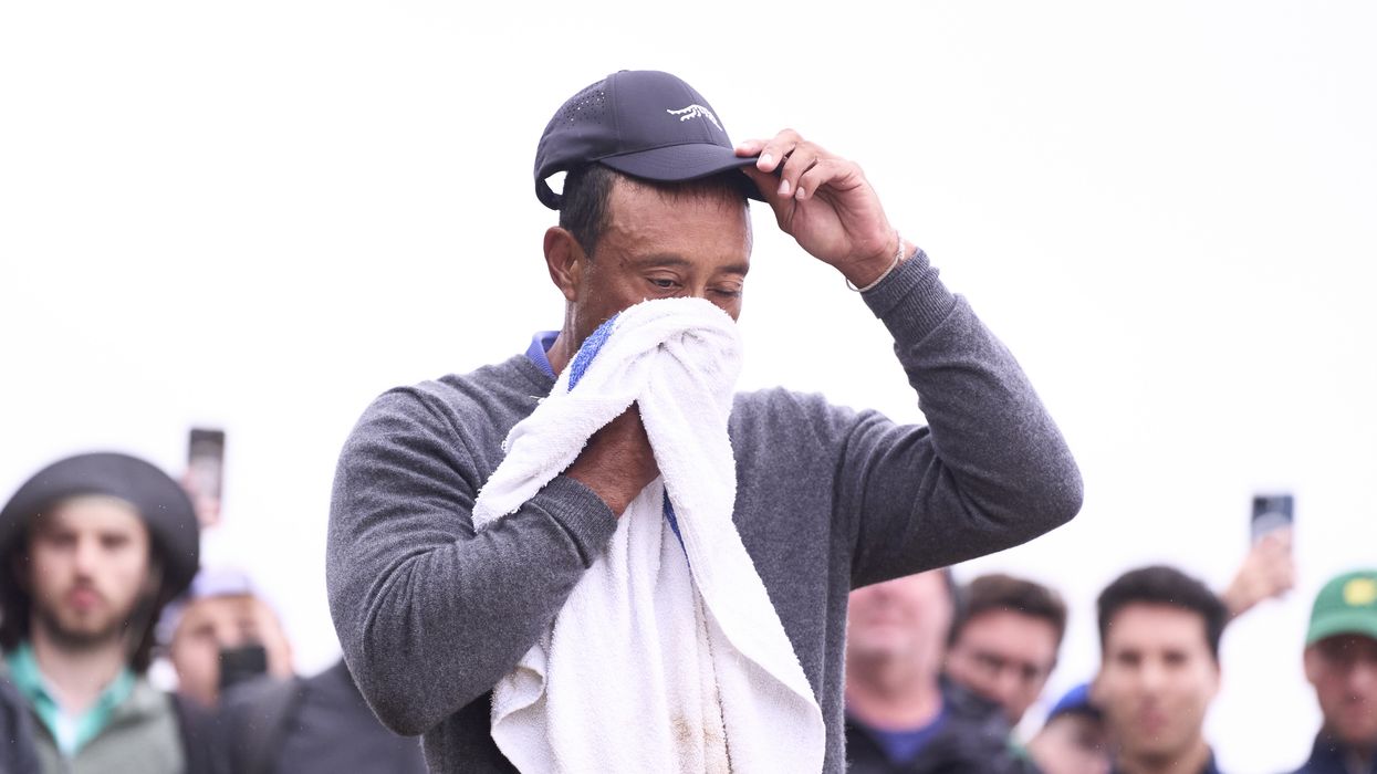Tiger Woods finished eight-over par