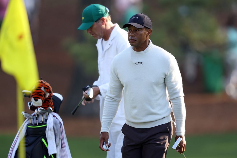 Tiger Woods played nine holes on Monday with Will Zalatoris